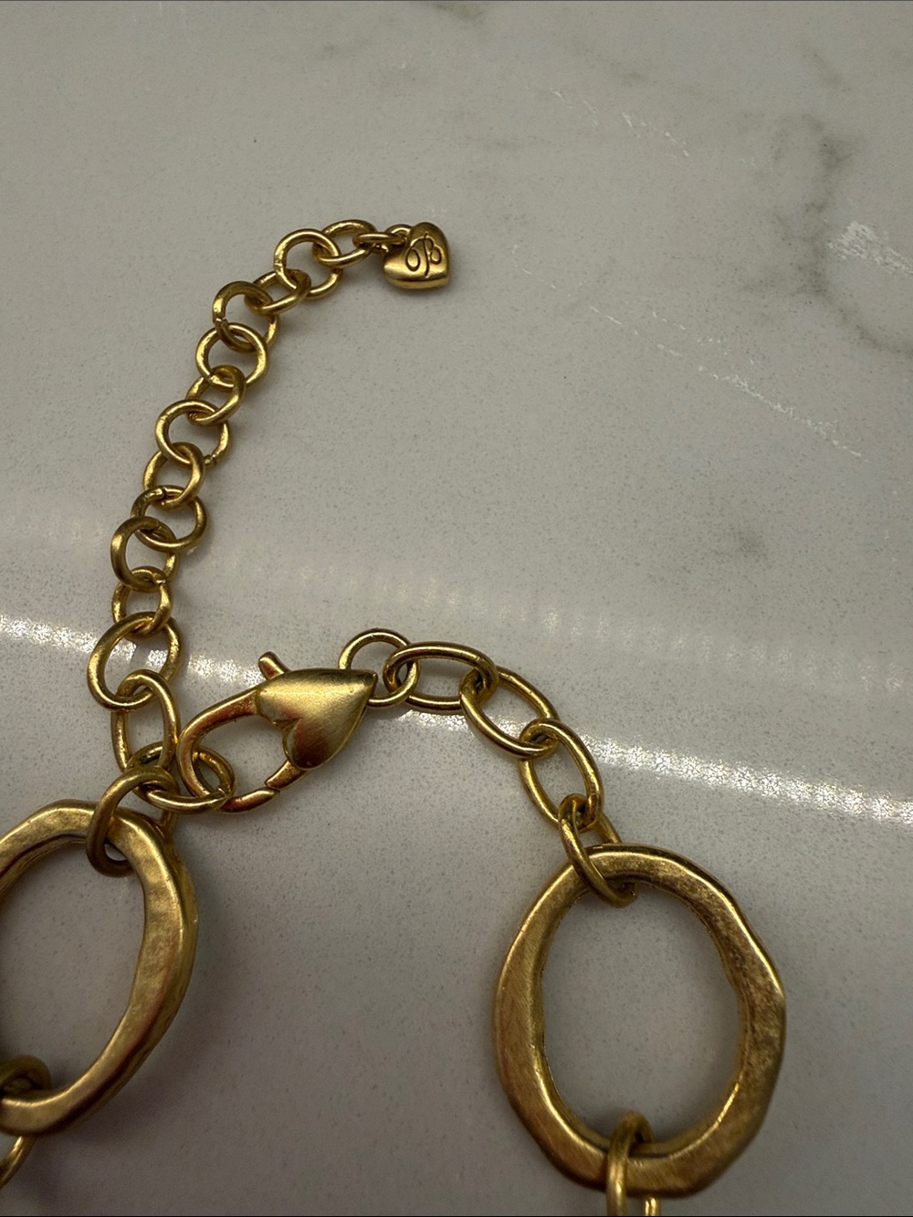 EUC Gold Toned Brighton Contempo Cloverleaf Pendant Necklace and Earring Set - Picture 6 of 10